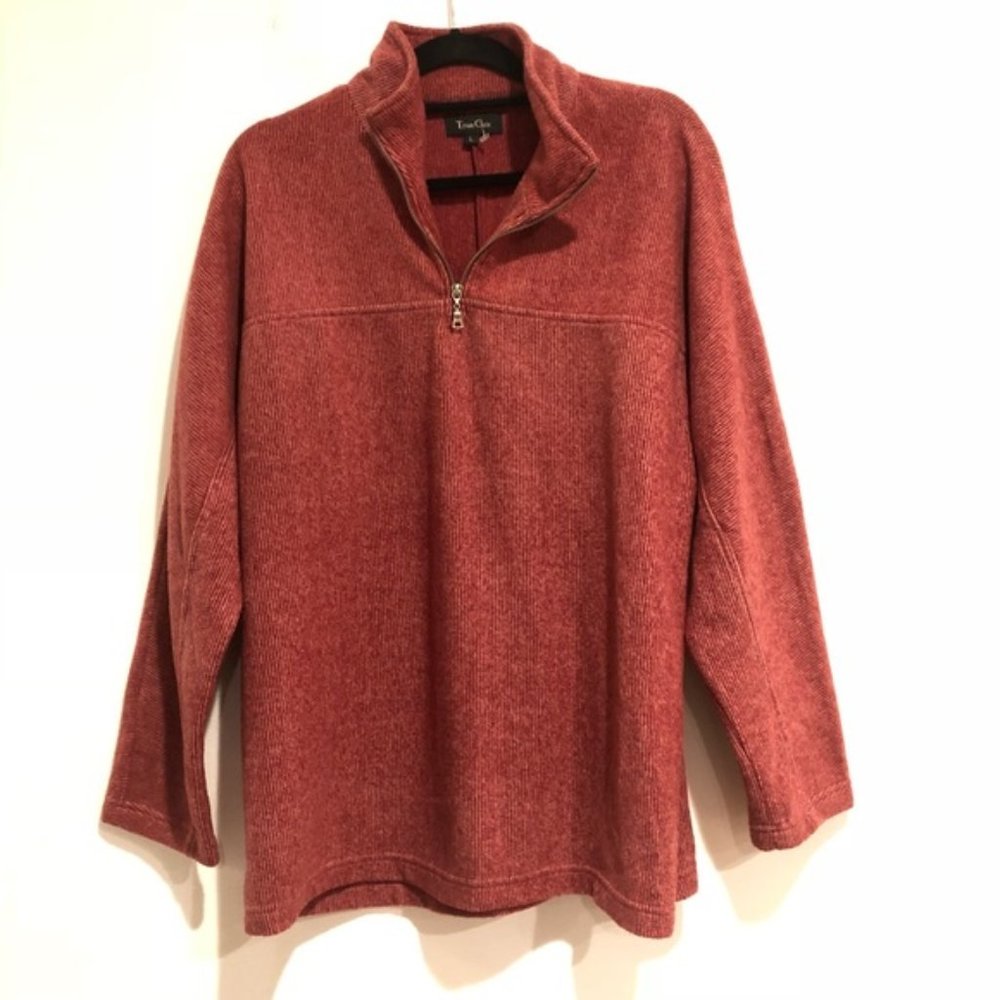 True Grit Pullover sweater jacket sweatshirt fleece Men's large red